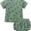 Fitted diaper set with T-shirt